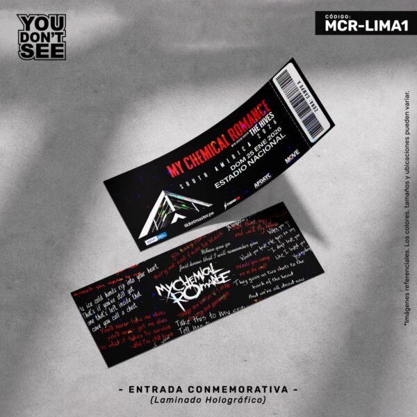 Entrada conmemorativa My Chemical Romance