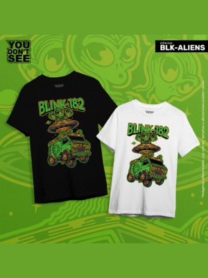 BLK-ALIENS Polo blink-182 "Aliens Exist"