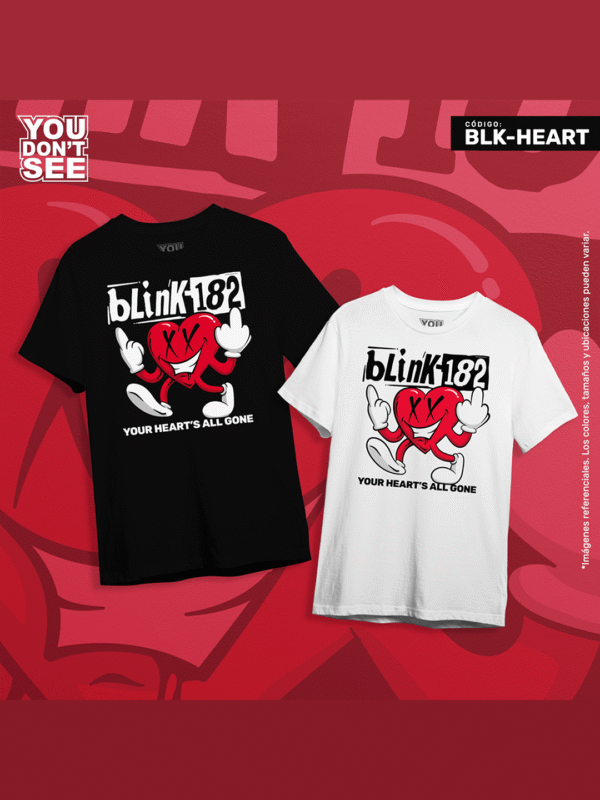BLK-HEART Polo blink-182 "Heart's All Gone"