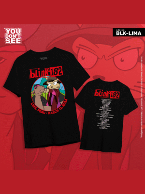 Polo blink-182 "Lima 2024" (con setlist)