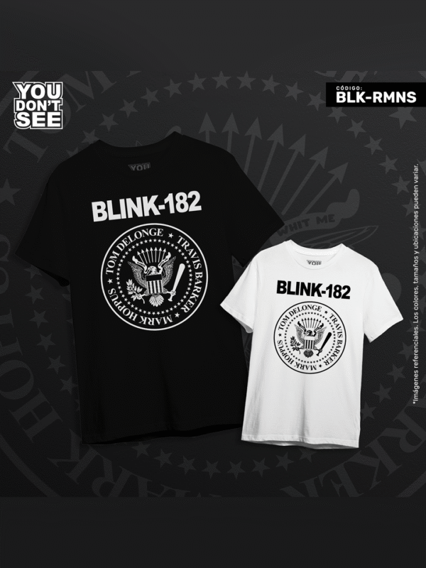 BLK-RMNS Polo blink-182 "Ramones"