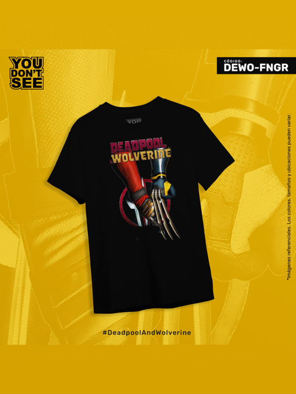 DEWO-FNGR Polo Deadpool & Wolverine