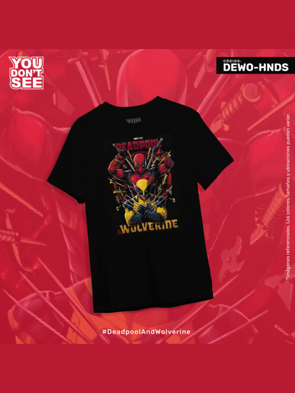 DEWO-HNDS Polo Deadpool & Wolverine