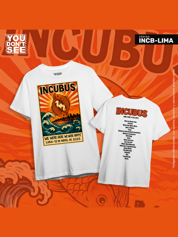 INCB-LIMAb Polo Incubus "Lima 2025" (con setlist)