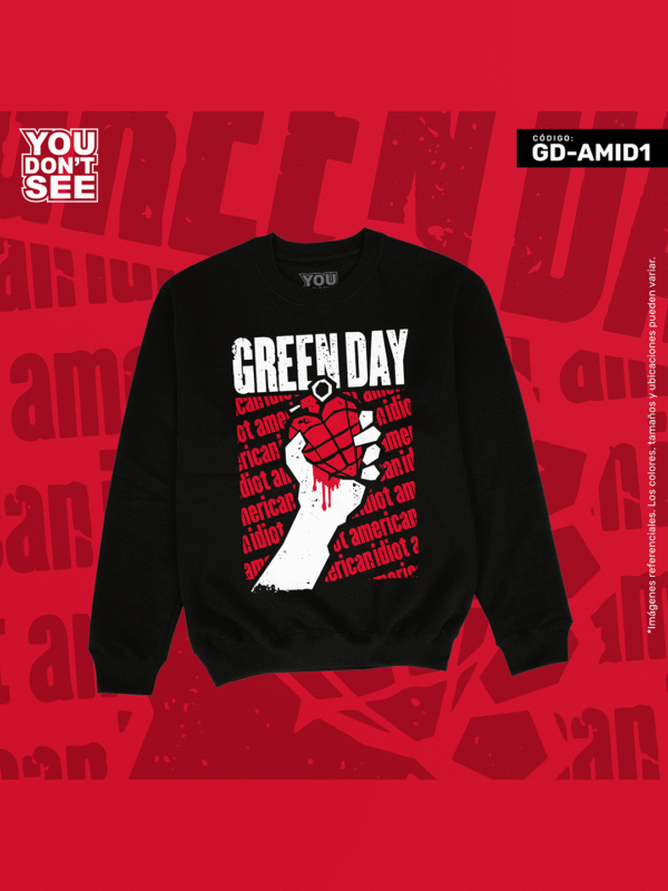 SW-GD-AMID1 Polera Green Day "American Idiot"