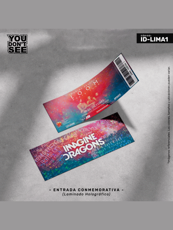 TK-ID-LIMA1 Entrada conmemorativa Imagine Dragons