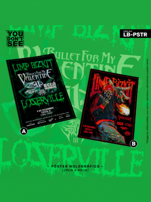 LB-PSTR Póster Limp Bizkit "Concierto Lima"