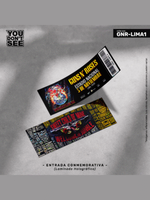 TK-GNR-LIMA1 Entrada conmemorativa Guns N' Roses