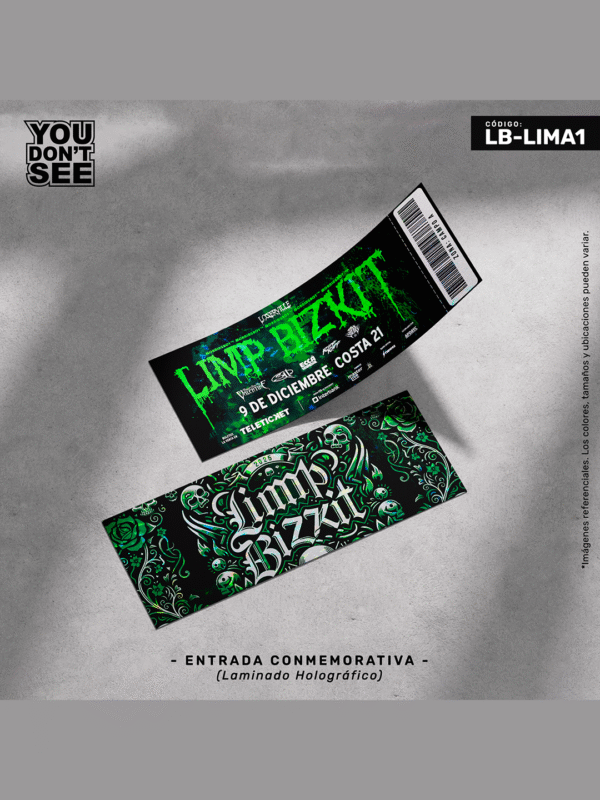 TK-LB-LIMA1 Entrada conmemorativa Limp Bizkit