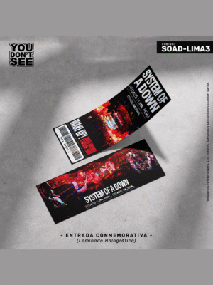 TK-SOAD-LIMA3 Entrada conmemorativa System of a Down