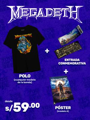 polo+entrada-MEGADETH Pack Megadeth