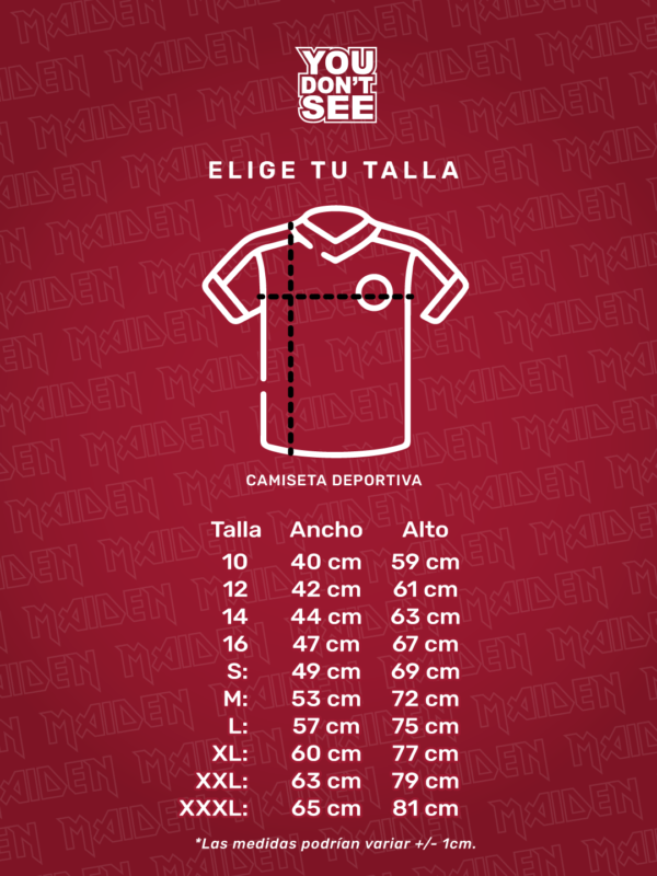 MaidenJersey-Tallas- Maiden Jersey